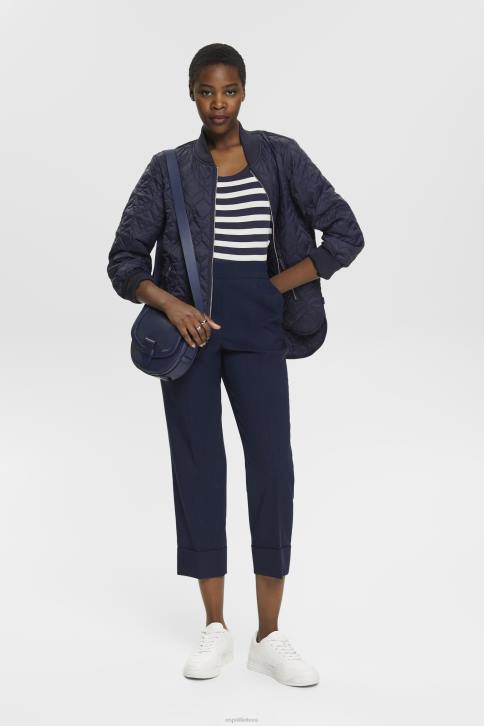 bakas karinis jūrų laivynas moterys Esprit medvilninis batviršis su juostelėmis 4D6F242