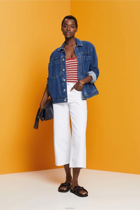 bakas terakotos moterys Esprit dryžuotas briaunotas viršus 4D6F104