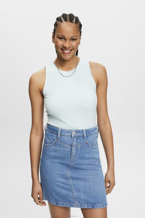 bakas šviesiai vandens žalia moterys Esprit briaunotas bako viršus 4D6F303