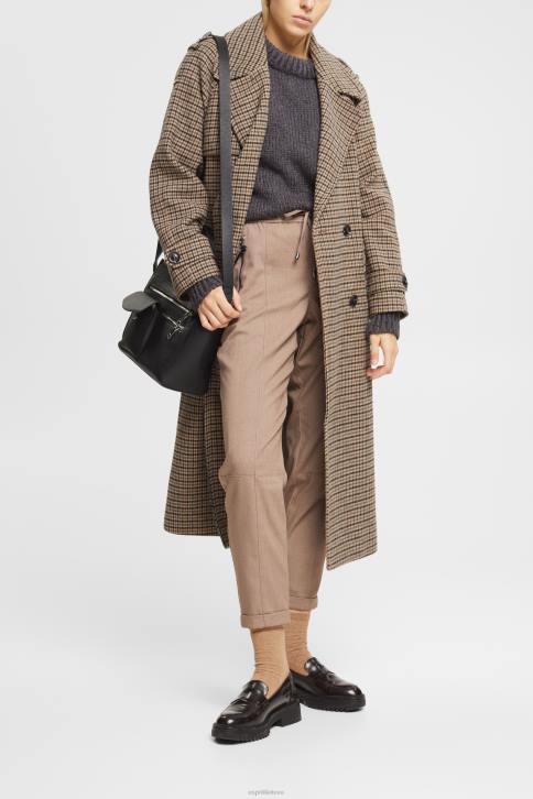 bėgikai taupe moterys Esprit jogger stiliaus kelnes 4D6F445