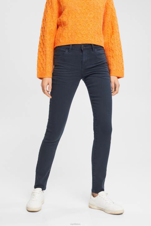 džinsinio audinio benzininis mėlynas moterys Esprit vidutinio aukščio, ploni, tamprūs džinsai 4D6F565