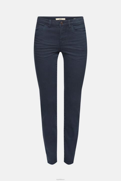 džinsinio audinio benzininis mėlynas moterys Esprit vidutinio aukščio, ploni, tamprūs džinsai 4D6F565