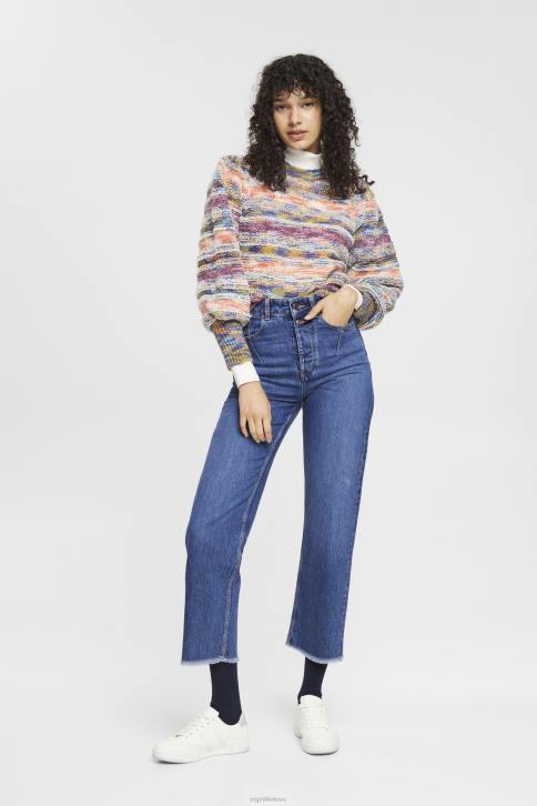 džinsinio audinio mėlynas vidutinis skalbimas moterys Esprit aukštaūgiai nuliūdę tėtis tinkami džinsai 4D6F254