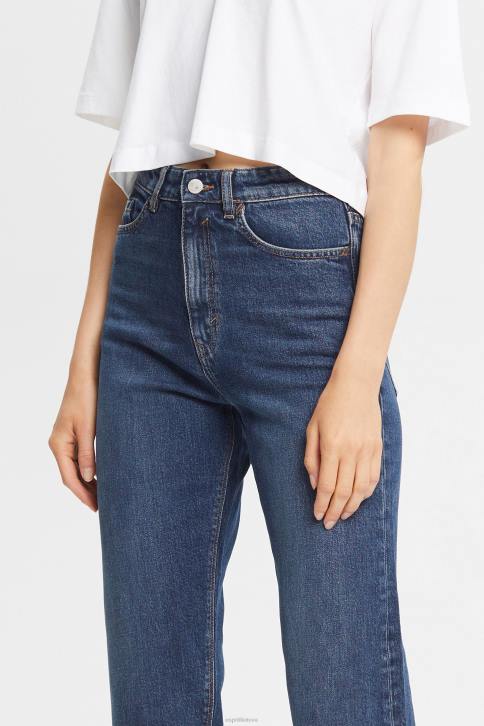 džinsinio audinio mėlynas vidutinis skalbimas moterys Esprit vidutinio aukščio, atpalaiduoto stiliaus džinsai 4D6F325