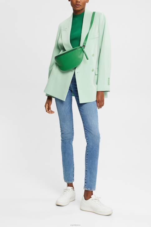 džinsinio audinio mėlynas vidutinis skalbimas moterys Esprit vidutinio aukščio, ploni, tamprūs džinsai 4D6F348