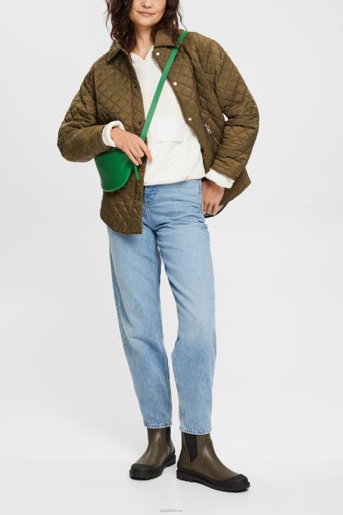 džinsinio audinio mėlynos šviesos plovimas moterys Esprit bananiniai aukšti džinsai 4D6F321