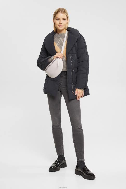 džinsinio audinio pilkas tamsus plovimas moterys Esprit aukštai formuojantys džinsai 4D6F342