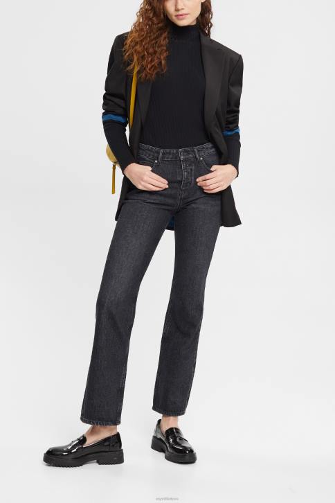 džinsinio audinio pilkas tamsus plovimas moterys Esprit vakarietiško kirpimo džinsai 4D6F450