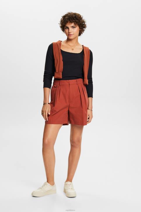 ilga rankovė juodas moterys Esprit rievėtas viršus ilgomis rankovėmis 4D6F88