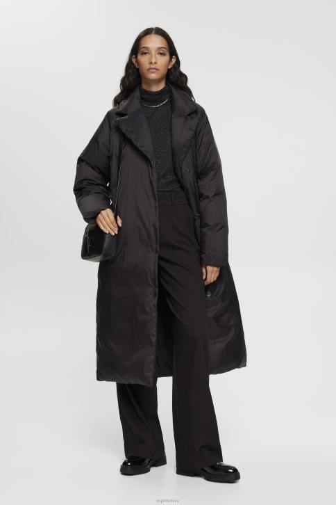 kelnes ir kelnes juodas moterys Esprit aukštaūgės plačios kelnės 4D6F246