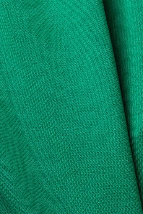 kelnes ir kelnes tamsiai žalia moterys Esprit sportinio kostiumo kelnaitės su logotipu, ekologiška medvilnė 4D6F5