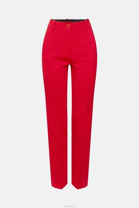 kelnes ir kelnes tamsiai raudona moterys Esprit tamprios aukštakulnės kelnės 4D6F336