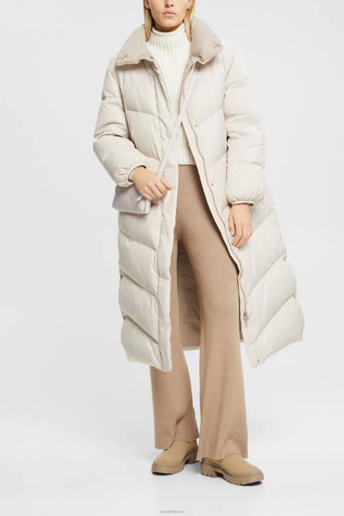 kelnes ir kelnes taupe moterys Esprit kelnės su aukštais šonkauliais 4D6F467