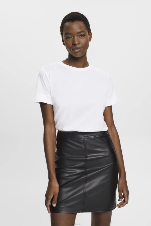 marškinėliai baltas moterys Esprit marškinėliai su raštu ant krūtinės 4D6F316