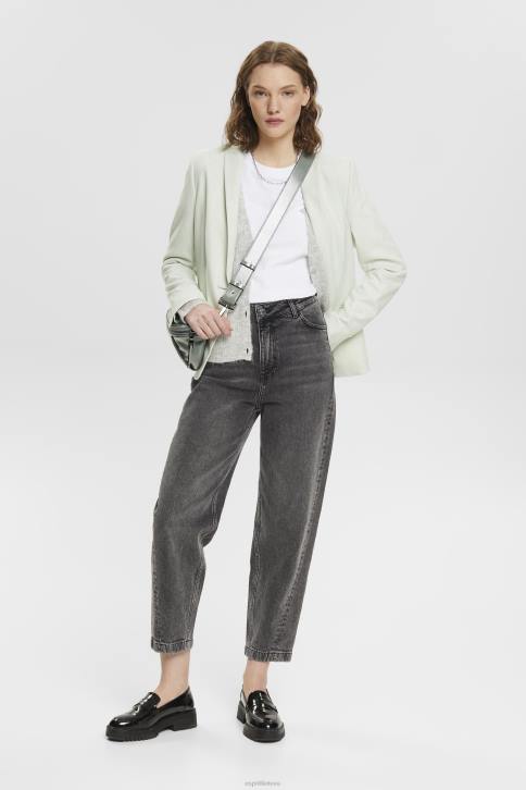 marškinėliai baltas moterys Esprit medvilniniai marškinėliai su išsiuvinėtu logotipu 4D6F147