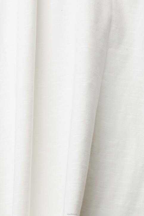 marškinėliai beveik baltas moterys Esprit laisvalaikio medvilniniai slub marškinėliai 4D6F539