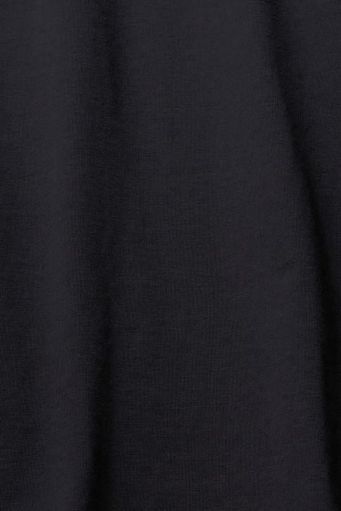 marškinėliai juodas moterys Esprit marškinėliai ilgomis rankovėmis su logotipu 4D6F460