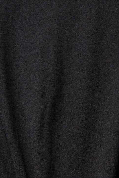 marškinėliai juodas moterys Esprit marškinėliai su juostele, tencel 4D6F374