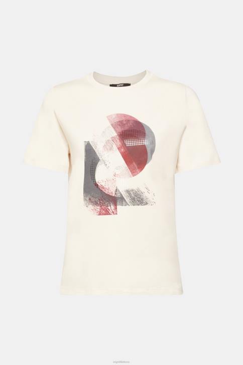 marškinėliai nuogas moterys Esprit marškinėliai su logotipu, tencel mišinys 4D6F441