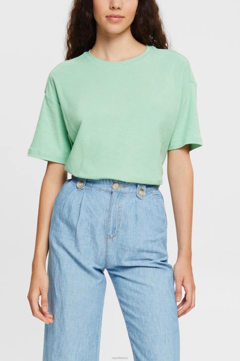 marškinėliai pastelinė žalia moterys Esprit marškinėliai 4D6F546