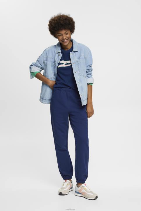 marškinėliai rašalas moterys Esprit medvilniniai marškinėliai su atspausdintu logotipu 4D6F145