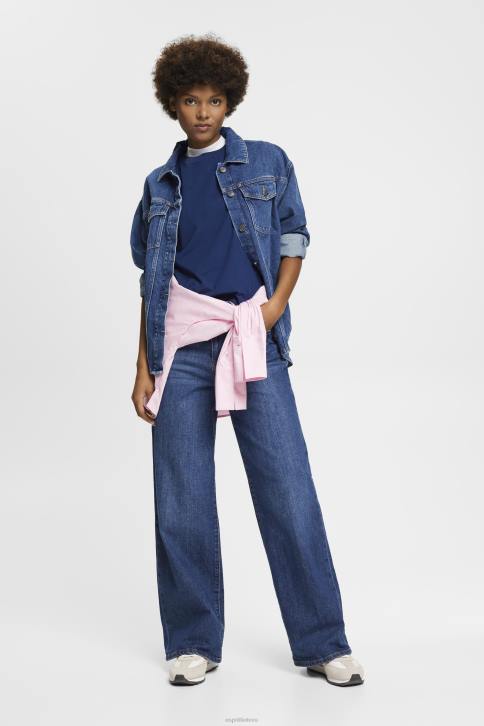 marškinėliai rašalas moterys Esprit medvilniniai marškinėliai su išsiuvinėtu logotipu 4D6F150