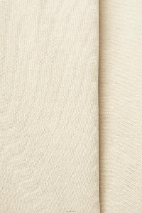 marškinėliai smėlio spalvos moterys Esprit marškinėliai su trumpu kaklu 4D6F195