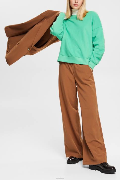 megztiniai ir gobtuvai žalias moterys Esprit atpalaiduojančio stiliaus megztinis 4D6F524