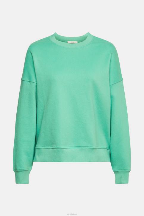 megztiniai ir gobtuvai žalias moterys Esprit atpalaiduojančio stiliaus megztinis 4D6F524