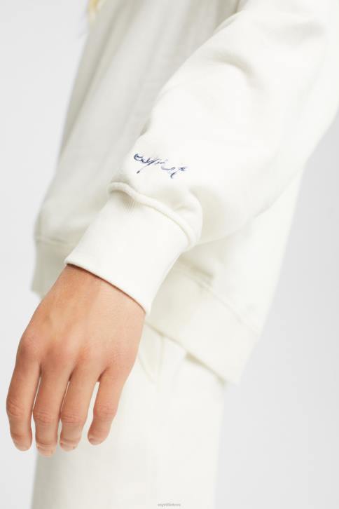 megztiniai ir gobtuvai beveik baltas moterys Esprit atpalaiduojančio stiliaus megztinis 4D6F523