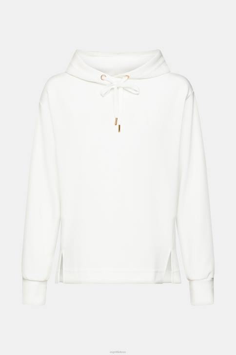 megztiniai ir gobtuvai beveik baltas moterys Esprit logotipu margintas gobtuvas 4D6F558