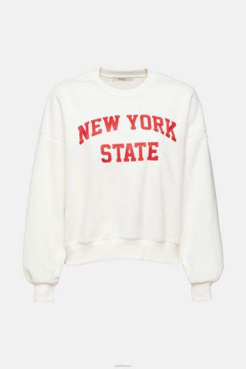 megztiniai ir gobtuvai beveik baltas moterys Esprit teddy borg megztinis koleginis megztinis 4D6F324