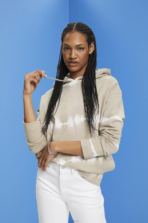 megztiniai ir gobtuvai dulkėta žalia moterys Esprit kaklaraiščio dažų gobtuvas 4D6F296