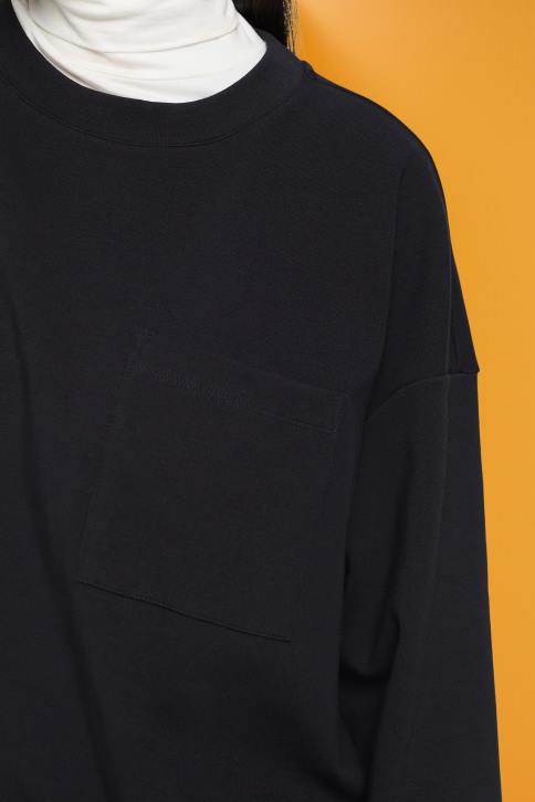 megztiniai ir gobtuvai juodas moterys Esprit megztinis su raišteliu 4D6F401