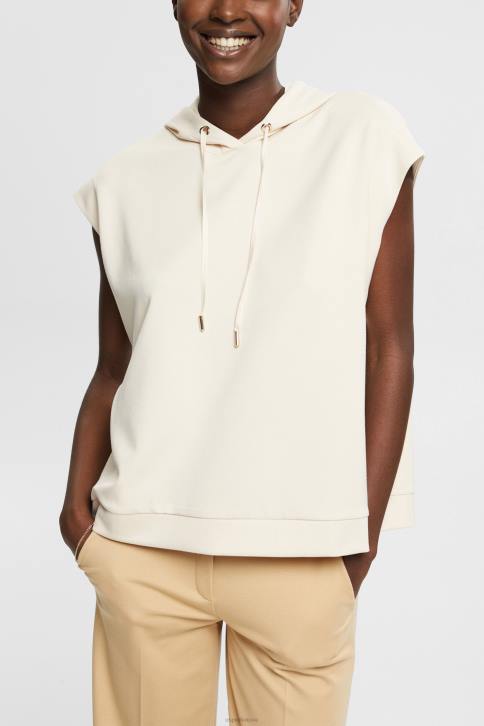 megztiniai ir gobtuvai ledas moterys Esprit gobtuvas be rankovių su skeltukais šonuose 4D6F532