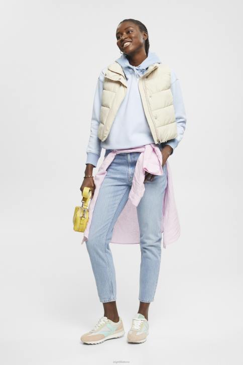 megztiniai ir gobtuvai pastelinė mėlyna moterys Esprit megztinis su širdele 4D6F352