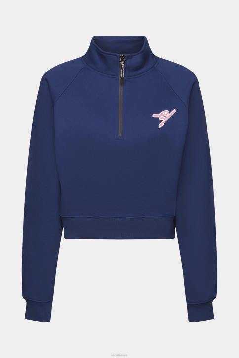 megztiniai ir gobtuvai rašalas moterys Esprit megztinis su pusiau užtrauktuku 4D6F162