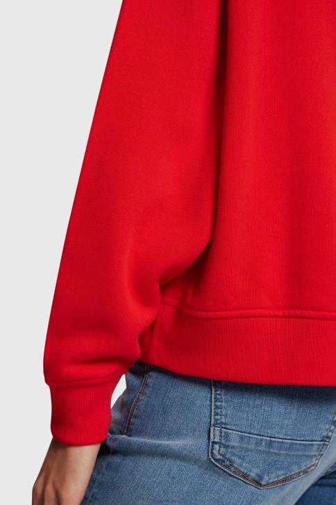 megztiniai ir gobtuvai raudona moterys Esprit Megztinis su logotipu 4D6F465