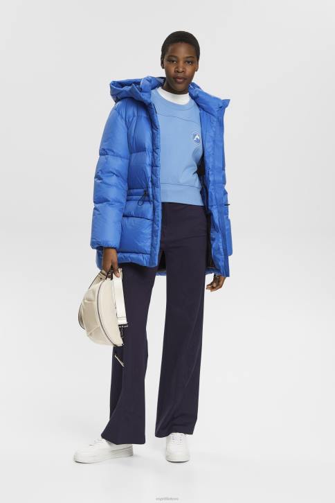 megztiniai ir gobtuvai šviesiai mėlynos levandos moterys Esprit apkarpytas megztinis 4D6F156