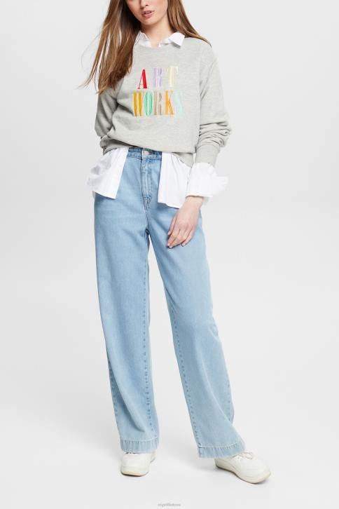 megztiniai ir gobtuvai šviesiai pilka moterys Esprit laisvalaikio šūkio megztinis 4D6F540