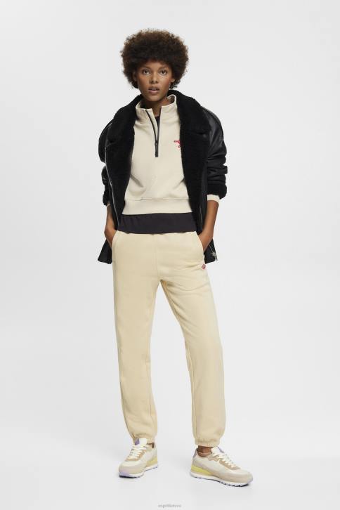 megztiniai ir gobtuvai šviesiai taupus moterys Esprit megztinis su pusiau užtrauktuku 4D6F160