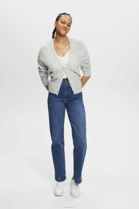 megztiniai beveik baltas moterys Esprit megztas V formos iškirpte su linu 4D6F305