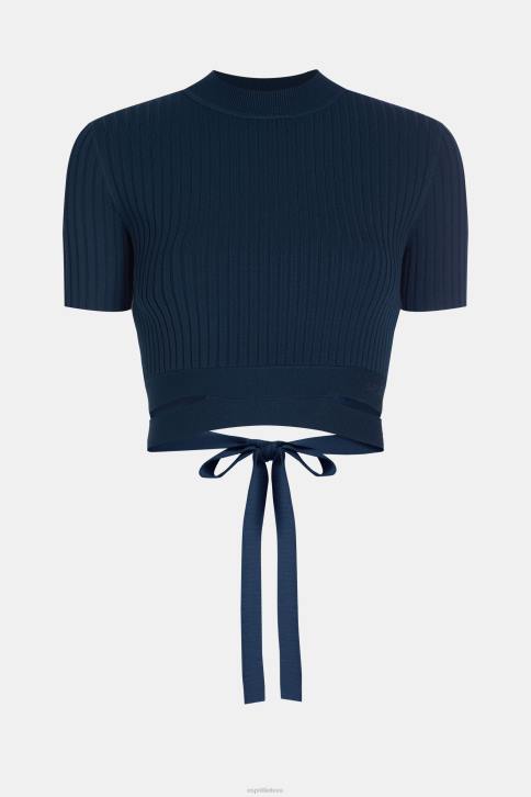 megztiniai karinis jūrų laivynas moterys Esprit klostuotas viršus 4D6F378