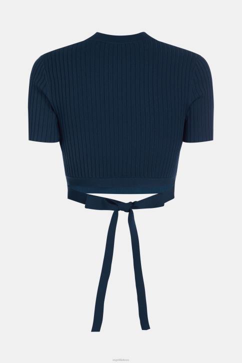 megztiniai karinis jūrų laivynas moterys Esprit klostuotas viršus 4D6F378