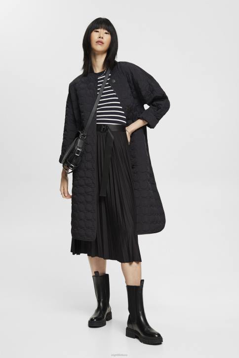 megztiniai karinis jūrų laivynas moterys Esprit megztinis trumpomis rankovėmis briaunotas 4D6F319