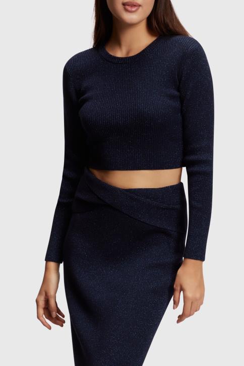 megztiniai karinis jūrų laivynas moterys Esprit susukta nugara metalinis megztinis 4D6F358