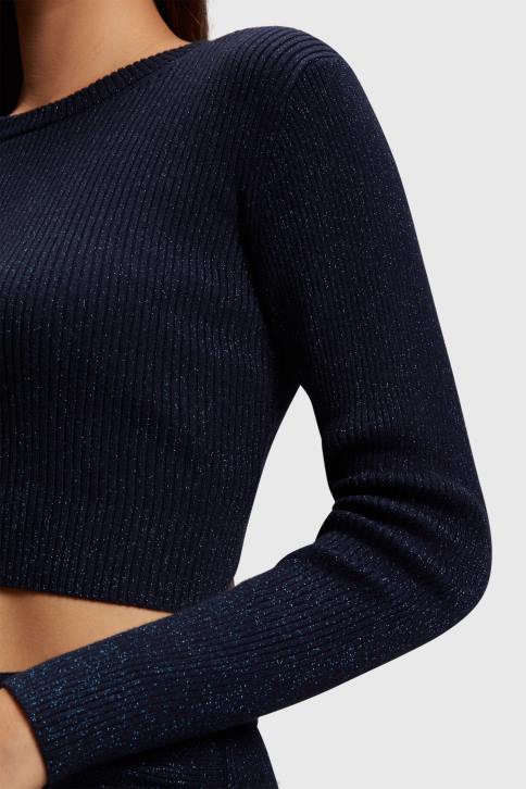 megztiniai karinis jūrų laivynas moterys Esprit susukta nugara metalinis megztinis 4D6F358