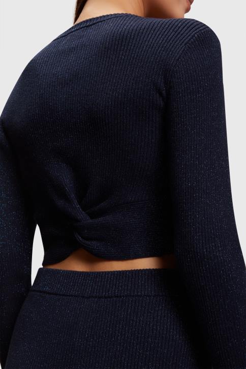 megztiniai karinis jūrų laivynas moterys Esprit susukta nugara metalinis megztinis 4D6F358