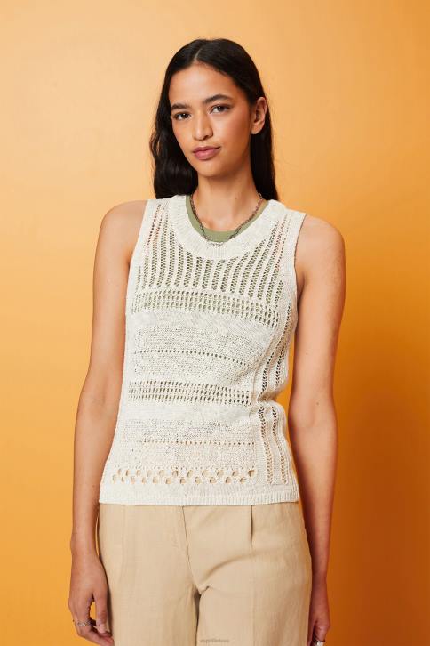 megztiniai ledas moterys Esprit Mouline megztinis be rankovių, medvilnės mišinio 4D6F107