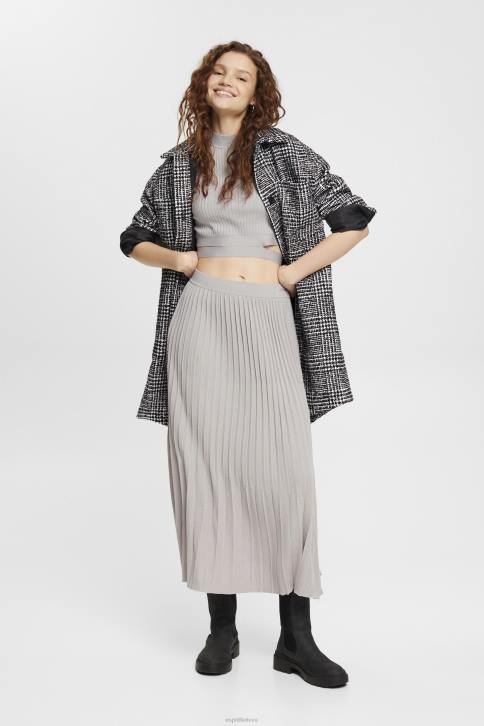 megztiniai vidutinio pilkumo moterys Esprit klostuotas viršus 4D6F469